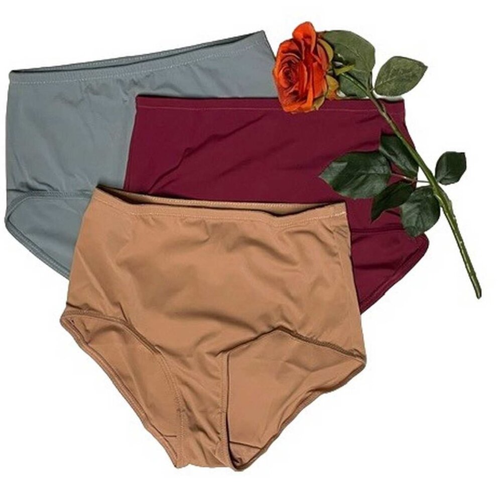 Rhonda Shear Full Coverage Stretch Panty Brief Set SMALL